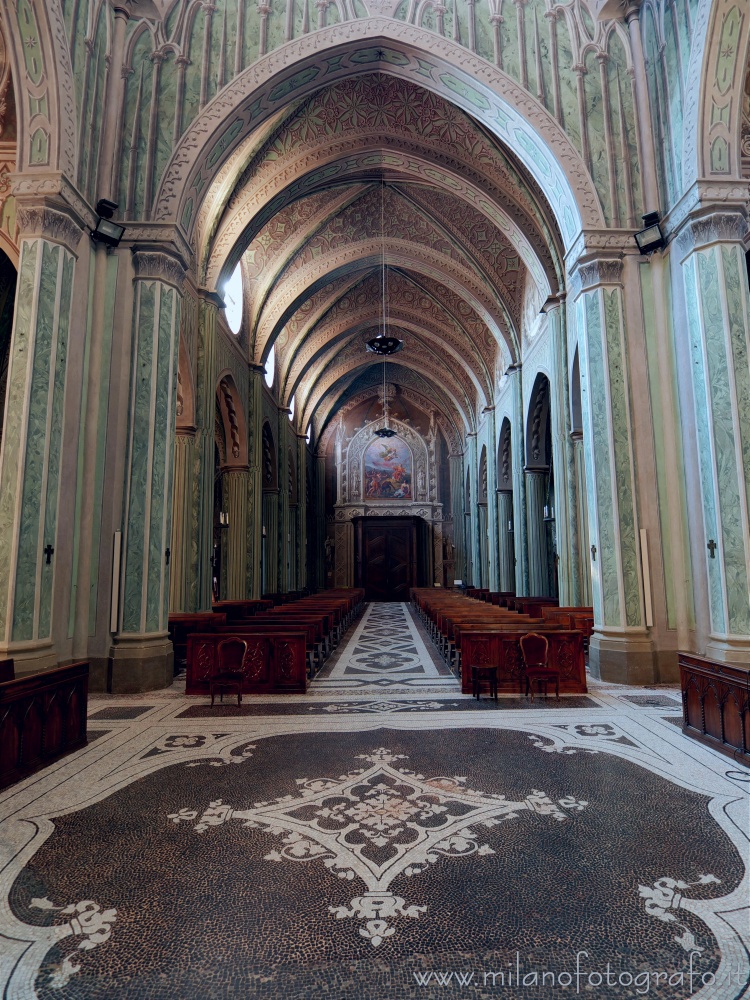 Biella (Italy) - Central nave of the Cathedral of Biella